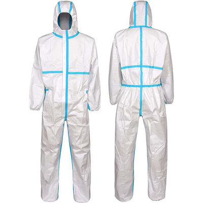 Coveralls изоляции устранимого защитного комбинезона художников EN1186 SMS PP устранимые