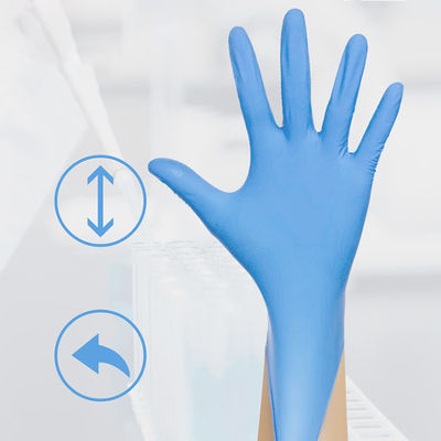 Средство перчаток работы нитрила Signo Ambidextrous устранимое большое