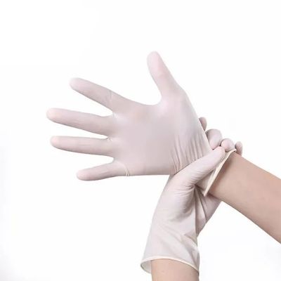 Водоустойчивая медицинская хирургия EN374 напудрила перчатки латекса противостатические