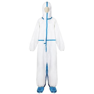 Coveralls белого латекса свободные водоустойчивые устранимые Microporous с клобуком