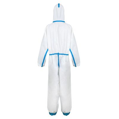 Больница костюм PPE Coverall 50 Gsm устранимый не сплетенный противостатический устранимый