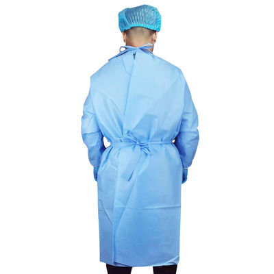 Синь усилила стерильные устранимые хирургические мантии S M L XL XXL