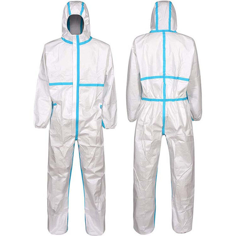 Coveralls изоляции устранимого защитного комбинезона художников EN1186 SMS PP устранимые
