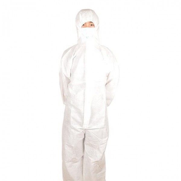 Coveralls белых художников 30-70gsm устранимые защитные работают костюмы