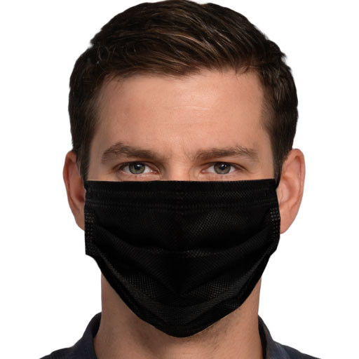 Загрязнение лицевого щитка гермошлема 50pcs/box черного earloop устранимое защитное анти-