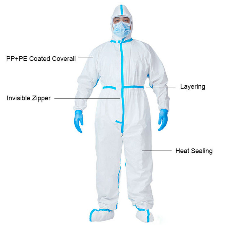 Костюм Coverall OEM Breathable SF устранимый защитный для личной безопасности