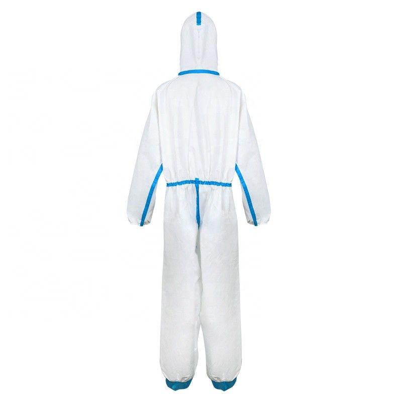 Больница костюм PPE Coverall 50 Gsm устранимый не сплетенный противостатический устранимый