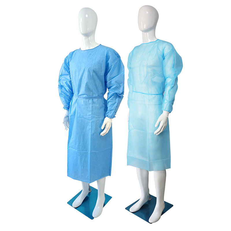 Синь усилила стерильные устранимые хирургические мантии S M L XL XXL